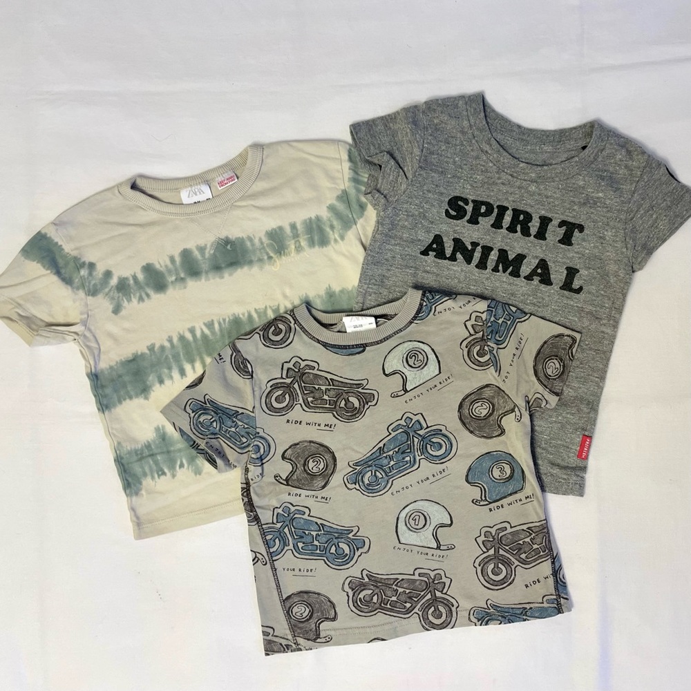 Zara/PreFresh boy set of 3 tees